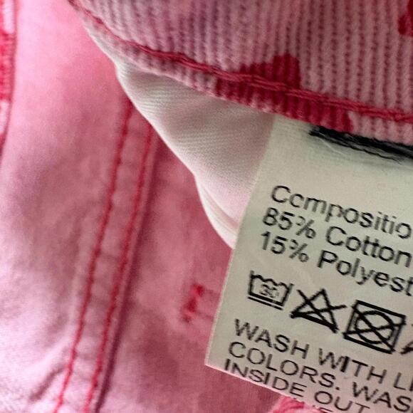 Leopard Print Jeans Womens Pink Y2K Straight Leg Retro Statement Denim Pants Fit - Picture 5 of 8